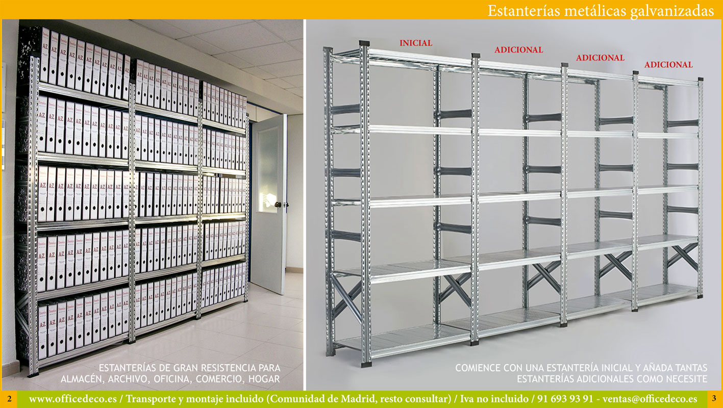 FURORE - Estanterías metálicas en Barcelona, estanterías para almacenaje,  sistemas almacenaje